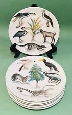 Vtg Earthly Paradise Plates by Claude Beyer, CH Field Haviland Limoges Lot of 6 picture