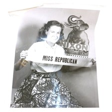 Vintage 1952 MISS REPUBLICAN Nixon Campaign Photo Katherine Quinn Denver CO YR picture