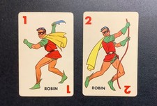 VINTAGE 1966 IDEAL BATMAN ROOKIE CARD GAME ROBIN PLAYING CARD ROOKIE YEAR RARE picture