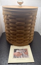 Longaberger med. Canister Basket Plastic sealable insert and Canister Lid: 5A1 picture