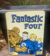 Marvel Fantastic Four Retro Comic Metal Tin Sign 16”x12” Desperate Enterprises picture