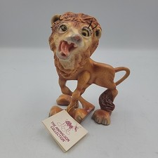 RARE Vtg 1993 Animaloon Silly Lion Daniel de la Cruz Papilion Signed Figurine picture