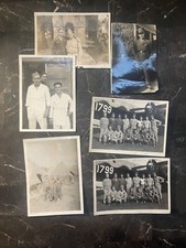 Vintage Lot of 6 Military Photos WW2 Overseas and State Side picture