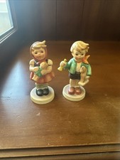 Lot of 2 Vintage Hummel 239 B Girl With Doll 239 C Boy With Horse TMK 5 picture