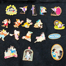 Disney Snow White Pin Set Lot - Snow White and the Seven Dwarfs - 22 PINS picture