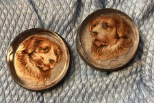 Antique horse Bridle Rosettes Saint Bernard picture