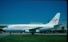 G-BECH VIRGIN EXPRESS B737-200 WHITE CORIGINAL KODAK SLIDE G527 picture