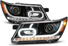 - for Black 2009-2020 Dodge Journey LED Light Tube Projector Headlights Headlamp picture