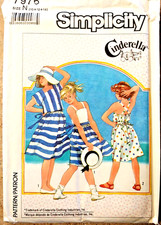 Simplicity Pattern 7976- Children's Girl's Sundress & Lined Jacket 10-12-14 picture