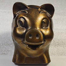 Banthrico 1974 First National Bank of Casper Metal Promotional Piggy Bank picture