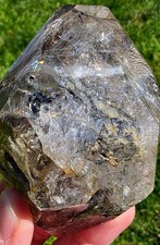 SMOKE, CLARITY & RAINBOW FIRE ๐ Large Natural Herkimer Diamond โ 411g picture
