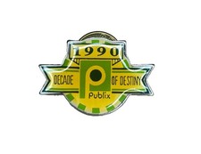 Vintage Publix Super Market Decade Of Destiny 1990 Lapel Pin picture