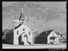 Photo:Silverton Colorado Church and Parsonage 1900s Mountain Town picture