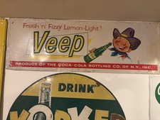 1950's-60's Vintage Veep Soda Sign picture