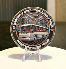 U.S. Dept. of Justice Federal Bureau of Prisons Prisoner Bus Ops FCI Miami Coin picture