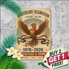 Commemorative Historic Freedom Sign Vintage American Heritage Metal Plaque picture