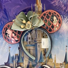 Disney Parks 2026 Aladdin Princess Jasmine Mickey Minnie Ear Headband New picture