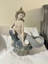 RARE Lladro MERMAID WITH PEARL Sirena De La Perla Figurine #1348 Porcelain picture