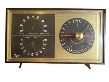 Vintage Taylor Weather Station Barometer Hygrometer Thermometer MCM Desk picture