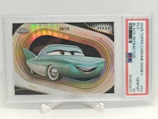 2025 Topps Chrome Disney Flo Black Refractor /10 Cars  #53 Gem Mint PSA 10 POP 1 picture