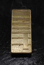 Estate Graduated Striped Design 10K Yellow Gold Over Moneyclip Men's Jewelry 1PC picture