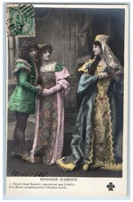 c1910's Three Girls Love Story Play Canada RPPC Photo Antique Posted Postcard picture