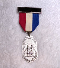 Vintage AAA SCHOOL SAFETY PATROL Award - Brilliant Luster - Medal Pendant picture