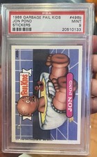 1988 Garbage Pail Kids Jon Pond PSA 9 Low Pop picture