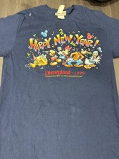 Vintage 1999 Disneyland Happy New Year Countdown to Millennium T-Shirt S/M NWT picture