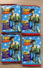 (4) 1995 Skybox Toy Story Sealed JUMBO Packs 24 Cards Per Pack Woody Buzz Hanks picture