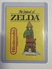 1989 Topps Nintendo #32 The Legend of Zelda Link Triforce Yellow Sticker Card picture