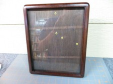 Vintage Picture Frame Hardwood Dark 8x10 desk gift vintage find prop MCM nice XV picture