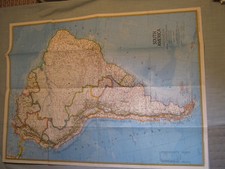 VINTAGE SOUTH AMERICA MAP National Geographic October 1972  picture