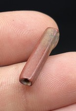WOW RARE 1720s FUR TRADE CATLINITE BEAD-PA Arrowhead-NY-TOWNLEY REED-IROQUOIS picture