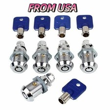 5PCS Arcade game Machine Cash Door Tool Box Tubular Cam Lock Keyed alike 7/8