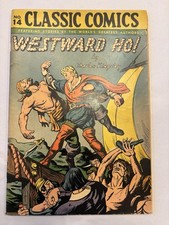 Classic Comics #14 Westward Ho 4th Print 1946 HRN 28 Gilberton Golden Age VG picture