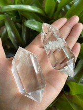 Premium Clear Quartz Six-Sided Polished Double Terminated Points, Pick A Weight picture