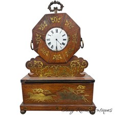 Antique regency rosewood brass inlaid mantle clock 1810 original picture