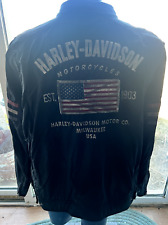 1990s Harley-Davidson Genuine MotorClothes Motorcycle Jacket - Size 2XL picture