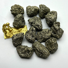 1Piece Raw Natural Pyrite Quartz Crystal Specimen One Random Piece Shipped picture