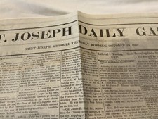 4 Missouri Civil War Reconstruction News 1869 St Joseph Negros Cachiz Apache picture