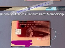 NEW MIRROR AMEX American Express Platinum Metal Business Card With BOX COLLECTIB picture