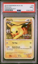 Nintendo Pokemon HG & SS Pikachu Pokemon Day Promo 78/123 2010 EN PSA 9 picture