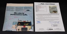 Louis Armstrong/Ed Sullivan/Jerry Stiller + Signed Chevy Ad Auto JSA ZJ23807 picture