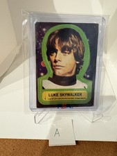 1977 TOPPS #1 LUKE SKYWALKER STAR WARS STICKER- STAR WARS (A) picture