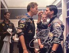 TOP GUN Signed (Tom Cruise, Val Kilmer) 8x10" Authentic Original Autograph w/COA picture