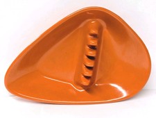 Vintage MCM  Anholt Ashtray Atomic Orange Melamine Triangle Design  picture