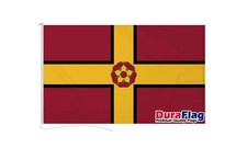 NORTHAMPTONSHIRE NEW DURAFLAG 150cm x 90cm HIGH QUALITY FLAG ROPE & TOGGLE picture