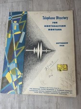 Vintage 1958 Northeastern Glasgow Scobey Froid Montana Phone Book Directory picture