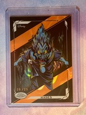 2026 Topps Chrome Disney Neon Villains HADES Orange Lava Serial Numbered /25 SSP picture
